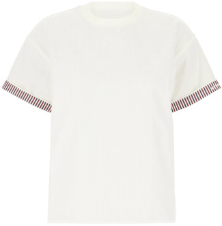 Bottega Veneta Casual Katoenen T-Shirt Bottega Veneta , White , Dames - M,S,Xs