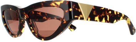 Bottega Veneta Cat Eye Dames Havana Bruin BV1176S - maat