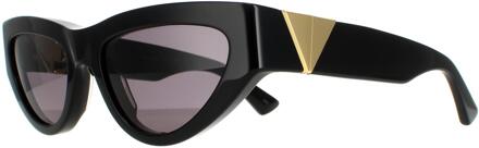 Bottega Veneta Cat Eye Dames Zwart Grijs BV1176S - One Size
