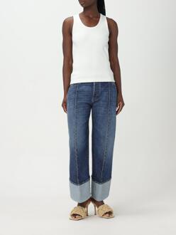 Bottega Veneta Geribbelde Slimfit Tanktop Lichtgrijs