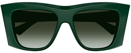 Bottega Veneta Groene zonnebril voor vrouwen Bottega Veneta , Green , Dames - 54 MM
