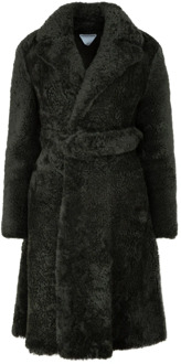 Bottega Veneta Luxe Shearling Teddy Coat Bottega Veneta , Black , Dames - Xs,2Xs