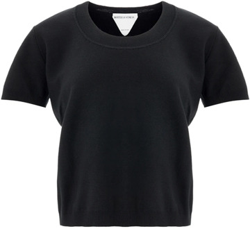 Bottega Veneta Stijlvolle T-shirts voor elke gelegenheid Bottega Veneta , Black , Dames - L,M,S