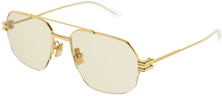 Bottega Veneta Sunglasses Bottega Veneta , Yellow , Heren - 57 MM