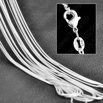 bottom price 10pcs Wholesale Pure 925 Genuine Sterling Silver Snake Necklace Fashion Necklaces Chain Top Quality Gifts