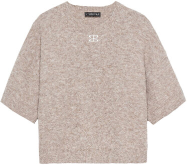 Bouclé trui Jessica  camel - XS,S,M,