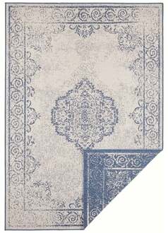 Bougari Vintage buitenvloerkleed Cebu - blauw/crème 120x170 cm