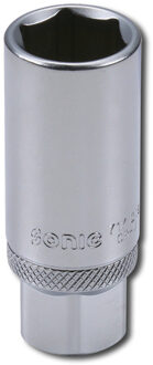 Bougiedop 3/8", met rubberen ring 16mm