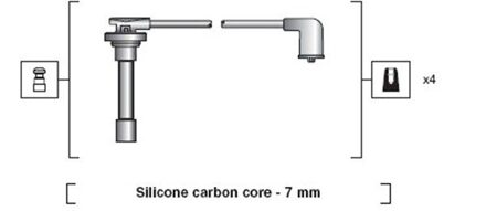 Bougiekabelset MSK1103