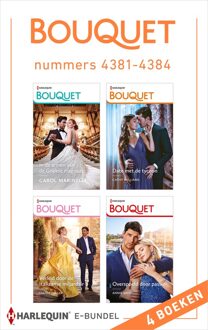 Bouquet e-bundel nummers 4381-4384 - Cathy Williams, Annie West, Carol Marinelli, Louise Fuller - ebook