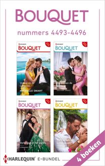 Bouquet e-bundel nummers 4493 - 4496 - Michelle Smart, Lela May Wight, Lorraine Hall, Louise Fuller - ebook