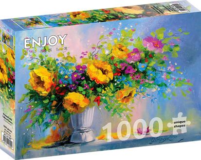 Bouquet with Yellow Flowers Puzzel (1000 stukjes)