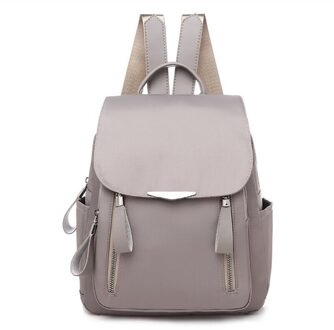 Bourgondië Schooltassen Reizen Schoudertas Vrouwelijke Toevallige Bagpack Tiener Meisjes Terug Zak Multifunctionele Kleine School Rugzak licht grijs