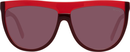 Bourgondische zonnebril voor vrouwenvrouw - maat Rood