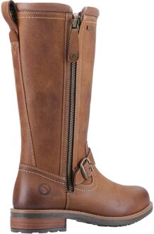 Bourton Leren Dames Tan Laarzen Bruin - EU 40.5 / UK 7