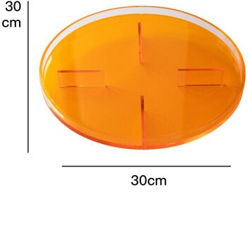 Boussac Ins Nordic Acryl Ronde Dienblad Huishouden Woonkamer Water Cup Opslag Koffie Thee Dessert Oranje