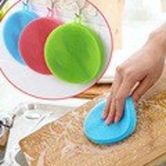 Boussac Keuken Accessoires 1Pc Siliconen Magic Cleaning Borstels Wassen Fruit Borstel Isolatie Tool Pad Pot Kom Cleaner