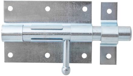 Boutgrendel Met Bevestigd Tegenstuk - Blauw Verzinkt Staal - 95x135 Mm