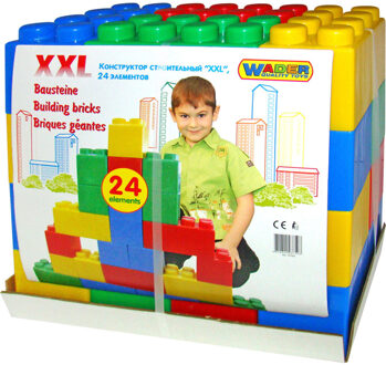 Bouwblokken XXL, 24dlg. Multikleur