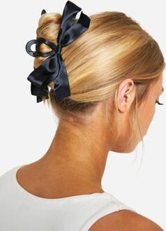 Bow Detail Claw Clip, Black - ONE SIZE