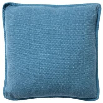 BOWIE - Kussenhoes gewassen katoen 45x45 cm - Provincial Blue - lichtblauw