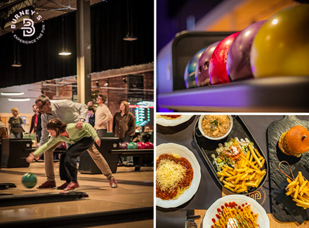 Bowlen + menu bij Burney's
