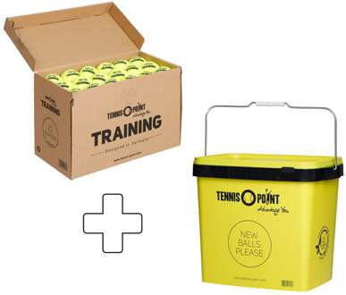 Box 72 stuks Training Plus ballenemmer geel - nosize