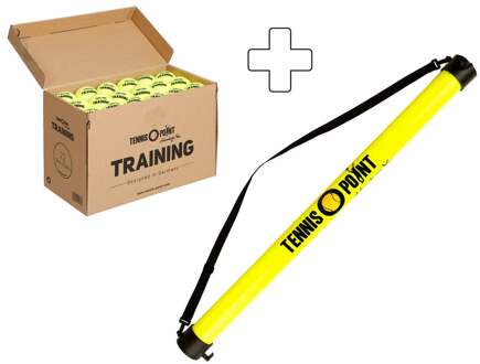 Box 72 stuks Training Plus ballenverzamelbuis geel - nosize