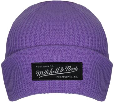 Box Logo Heren Paars Knit Beanie - maat