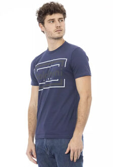 Box Logo T-shirt Korte Mouw Ronde Hals Navy