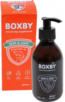 BOXBY Nutritional Oil Skin & Coat - Hondensnacks - Zalmolie 250 ml