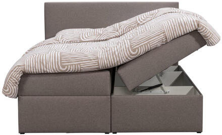 Boxcombinatie Met Opbergruimte Orebro 6-delig - 140x200 Cm - Stof - Taupe
