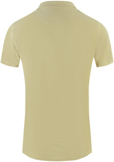 Boxed Logo Beige Polo Shirt