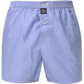 Boxershort Blauw Knopen Gulp Los 100% Katoen - M