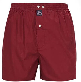 Boxershort Bordeaux Rood Lange Pijpen Los Model - XL