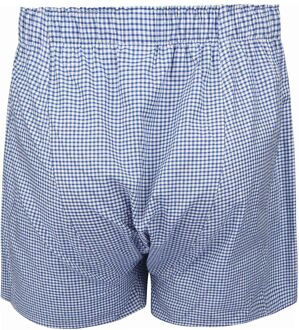 Boxershort Dobby Ruit Blauw - S