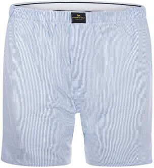Boxershort Poplin Gestreept Lichtblauw Roze