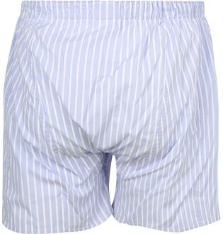 Boxershort Poplin gestreept Lichtblauw - S
