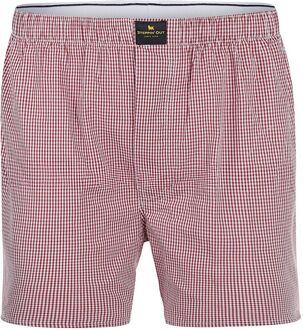 Boxershort Poplin Ruiten Rood - S