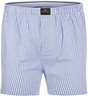 Boxershort Poplin Streep Blauw