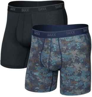 Boxershort Quest Quick-Dry Mesh - 2-pack - Matrix Camo / Zwart-L - L