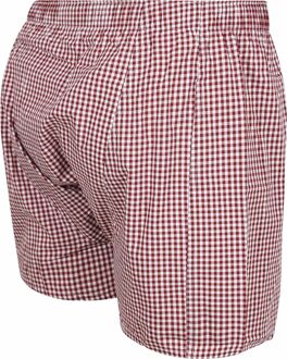 Boxershort Vichy Rood - M