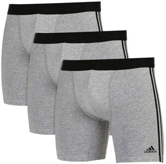 boxershorts 3-pack stripes grijs Wit - L