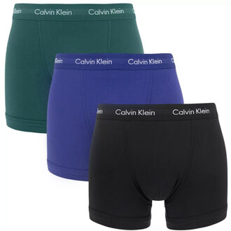 boxershorts 3-pack trunk Blauw - L