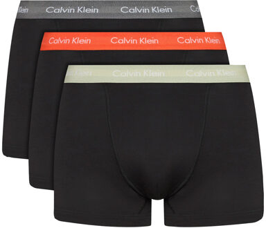 Boxershorts 3-pack trunk zwart-multi color logoband