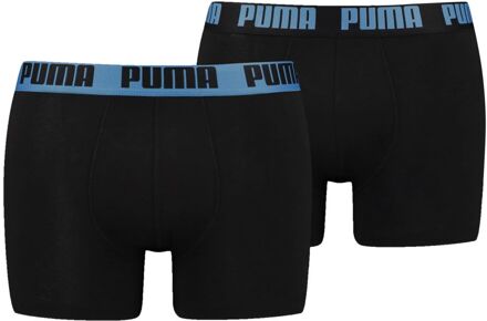 Boxershorts Basic 2-pack Black / Regal Blue-L