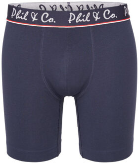 Boxershorts heren met lange pijpen boxer briefs 3-pack blauw / rood Veelkleurig