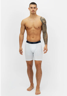 Boxershorts heren met lange pijpen boxer briefs 3-pack zwart / beige / wit Veelkleurig - XL