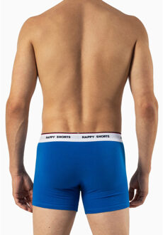 Boxershorts heren multipack 6-pack effen / gestreept Blauw