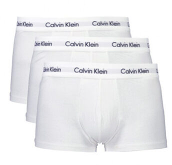 Boxershorts Low Rise Trunk - Heren - 3-pack - Wit - Maat S